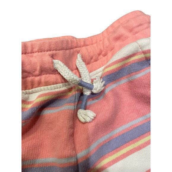 Cat & Jack Toddler Girl 3T Pink, Purple, Yellow‎ & White Strip Drawstring Shorts - Picture 2 of 5